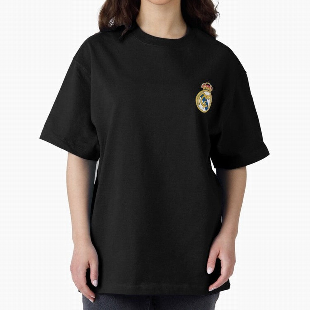 Madrid Football Logo Oversized T-Shirt Carry the Dream of FIFA World Cup 2026 USA Canada Mexico for Fans of Messi, Neymar and Mbappe and Netherlands, Bringing Football History, Final Match Energy, Crowd Noise and Once in a Lifetime Moments; Ideal