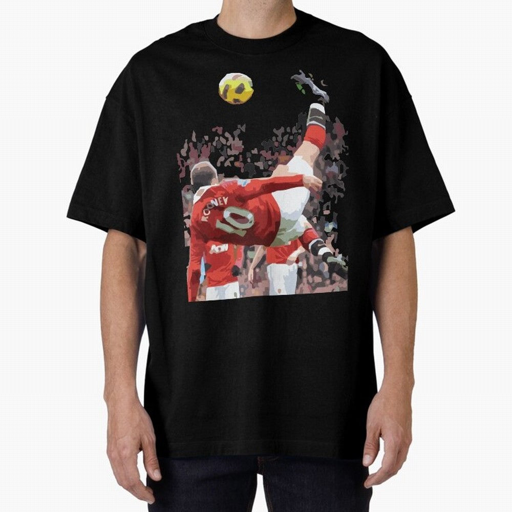 WAYNE ROONEY Oversized T-Shirt Carry National Pride through FIFA World Cup 2026 Highlighting Messi, Argentina and Brazil Energy, Game Day Rituals, Football Legends, Country Pride and the Road to the Final; Ideal for Passionate Fans Who Love