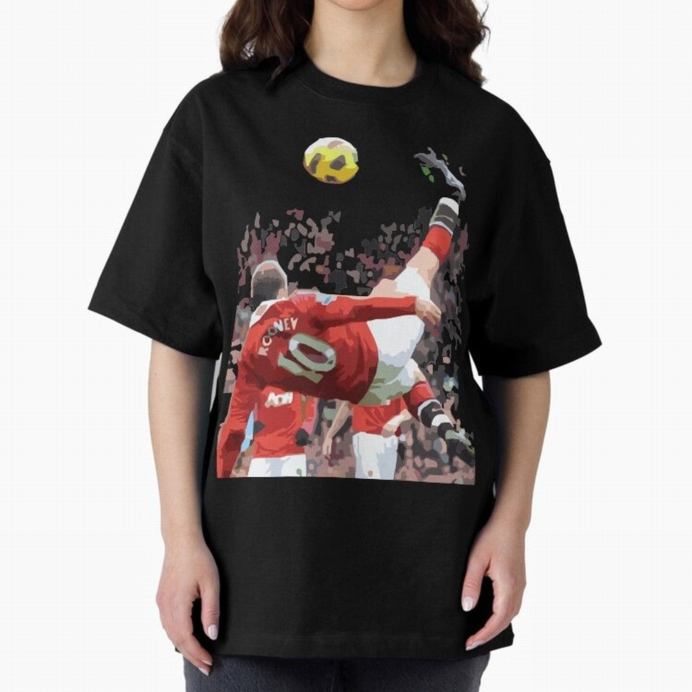 WAYNE ROONEY Oversized T-Shirt Carry National Pride through FIFA World Cup 2026 Highlighting Messi, Argentina and Brazil Energy, Game Day Rituals, Football Legends, Country Pride and the Road to the Final; Ideal for Passionate Fans Who Love