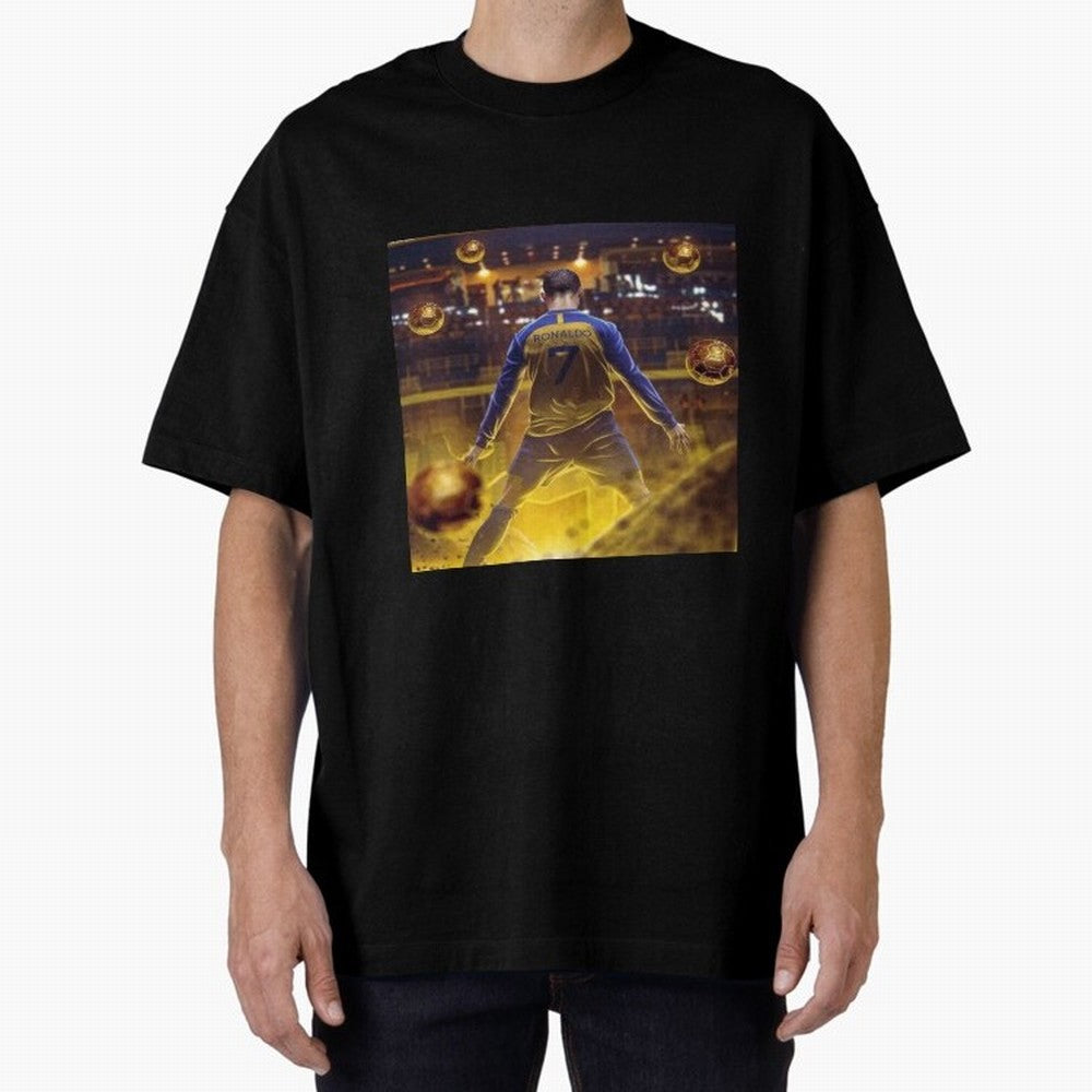 Ronaldo al nassr Oversized T-Shirt Carry the Colors and Pride of Global Football Passion for FIFA World Cup 2026 USA Canada Mexico, Capturing Mbappe, Argentina, Fan Favorite Moments, National Team Passion, Big Match Drama and Soccer History; Great