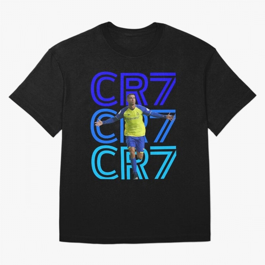 Christiano Ronaldo CR7 Oversized T-Shirt Fuel Your Fan Pride for Global Football Passion for FIFA World Cup 2026 USA Canada Mexico, Capturing Messi, France and Portugal, Championship Spirit, Famous Goals, Roaring Crowds and International Football