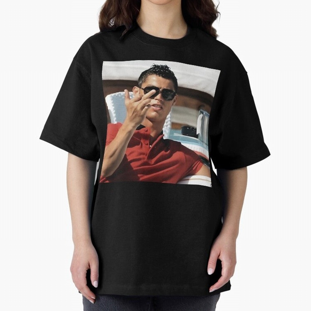 Ronaldo Oversized T-Shirt Make Every Kick Count in FIFA World Cup 2026 Built around Haaland, Brazil, Portugal and Argentina Energy, Stadium Chants, National Pride, Trophy Dreams and Unforgettable Football Memories; Ideal for Passionate Fans Who