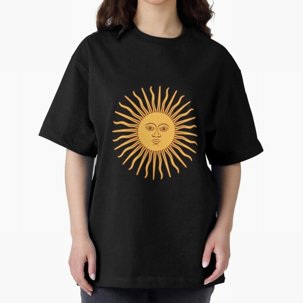 Argentina's Sun Oversized T-Shirt Cheer for the FIFA World Cup 2026 Group Stage Journey through Mbappe Highlights, Portugal Pride, Global Supporter Spirit, Legendary Goals, National Colors and Tournament Celebration; Perfect for People Who Love
