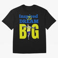 Inspired To Dream Big Oversized T-Shirt Show Passion for the Stars of FIFA World Cup 2026 Inspired by Messi, Brazil, Portugal and Argentina Energy, Soccer Culture, Superstar Moments, National Team Dreams and Competitive Fire; Great for Supporters