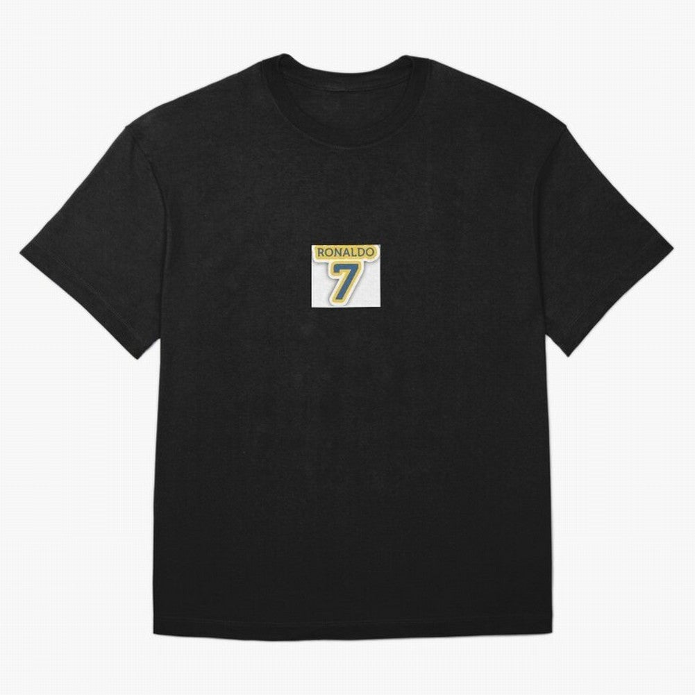 Ronaldo sticker Oversized T-Shirt Share the Excitement of the FIFA World Cup 2026 Journey through CR7 and Messi Highlights, Germany Pride, Vintage Soccer Flavor, Modern Football Stars, National Flags and Final Night Emotion; Ideal for Football
