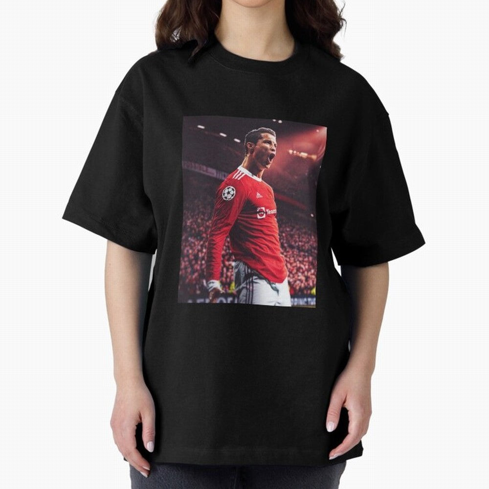 Cristiano Ronaldo CR7 Manchester Home 202122,Ronaldo Gifts, Ronaldo Best Selling , Ronaldo Top Item Oversized T-Shirt Celebrate the Magic of the FIFA World Cup 2026 Journey through Messi and Cristiano Ronaldo Highlights, Portugal Pride, Football