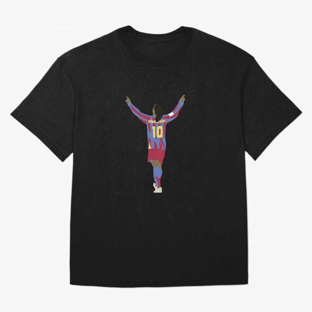 Ronaldinho FC Barcelona Oversized T-Shirt Join Supporters Worldwide for FIFA World Cup 2026 Group Stage Spirit, Driven by England, Mbappe, Tournament Hype, Historic Matchups, Family Viewing Parties and Global Sports Pride; Made for Collectors Who