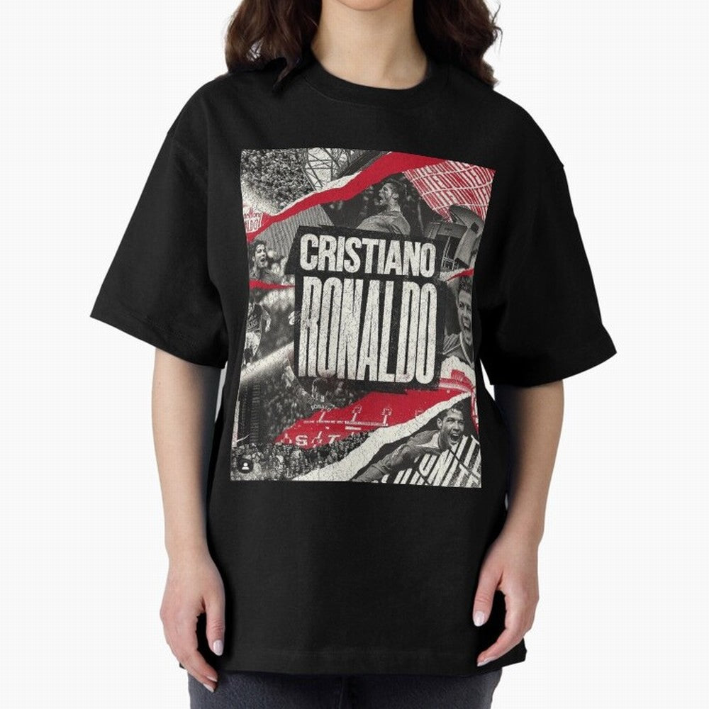 Welcome back to Manchester Oversized T-Shirt Share the Excitement of FIFA World Cup 2026 USA Canada Mexico Driven by CR7, Spain Energy, Football Festival Excitement, Trophy Ambitions, Country Rivalries and Star Player Buzz; Perfect for Supporters