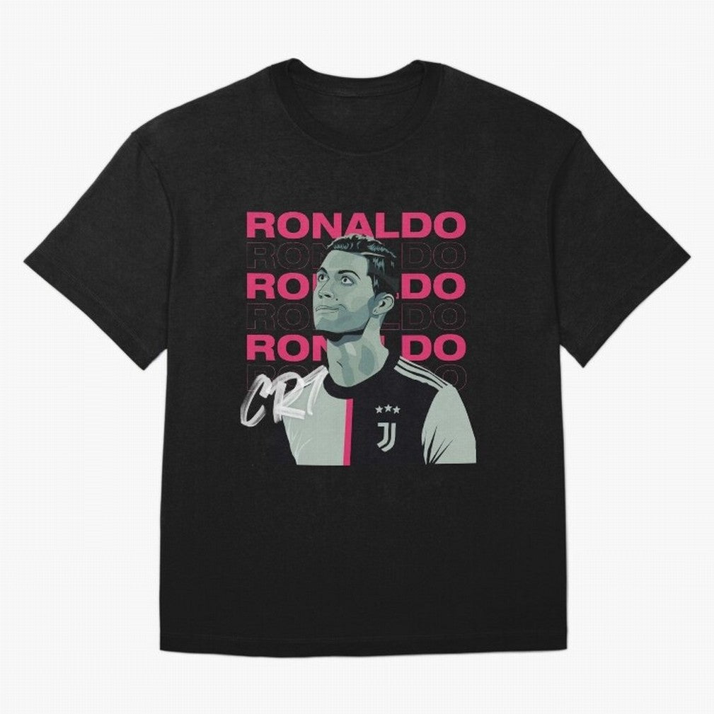 Ronaldo Oversized T-Shirt Follow the Final Road of FIFA World Cup 2026 USA Canada Mexico Spirit, Highlighting England and Germany, Messi and Cristiano Ronaldo, Match Day Excitement, Supporter Culture, Golden Goals and Global Football Passion; Made
