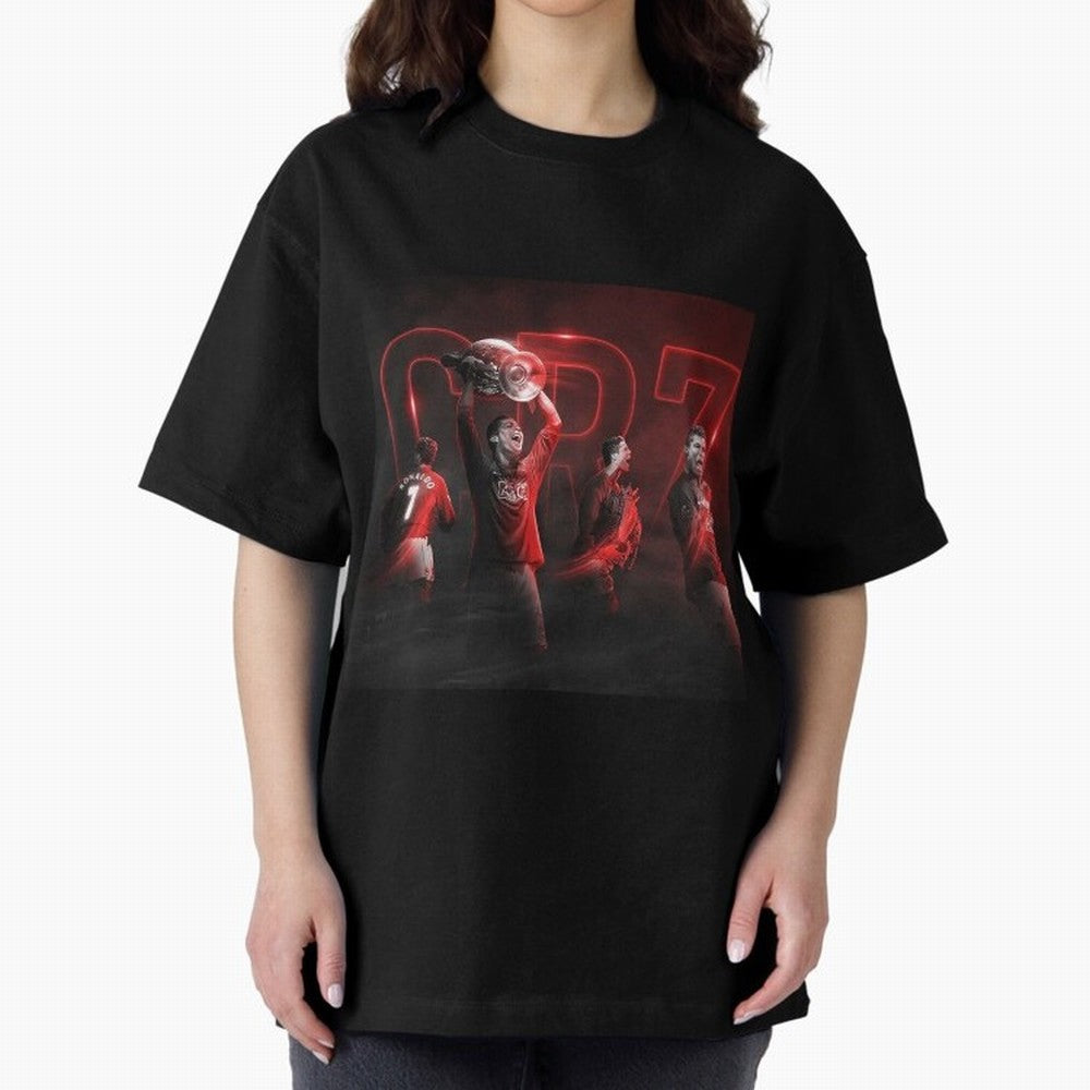 Cristiano Ronaldo in Manchester United Oversized T-Shirt Turn Up for Match Day Hype around FIFA World Cup 2026 USA Canada Mexico, Cristiano Ronaldo, Portugal, Spain and Germany, Retro Football Energy, Iconic Rivalries, Trophy Chase Drama and