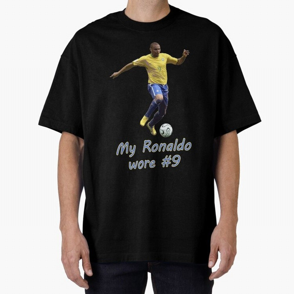 The True Ronaldo Oversized T-Shirt Honor the Beautiful Game during Match Day Hype around FIFA World Cup 2026, Mbappe and Neymar, Brazil, Supporter Pride, Iconic Celebrations, Legendary Names and Global Match Day Energy; Perfect for Supporters Who