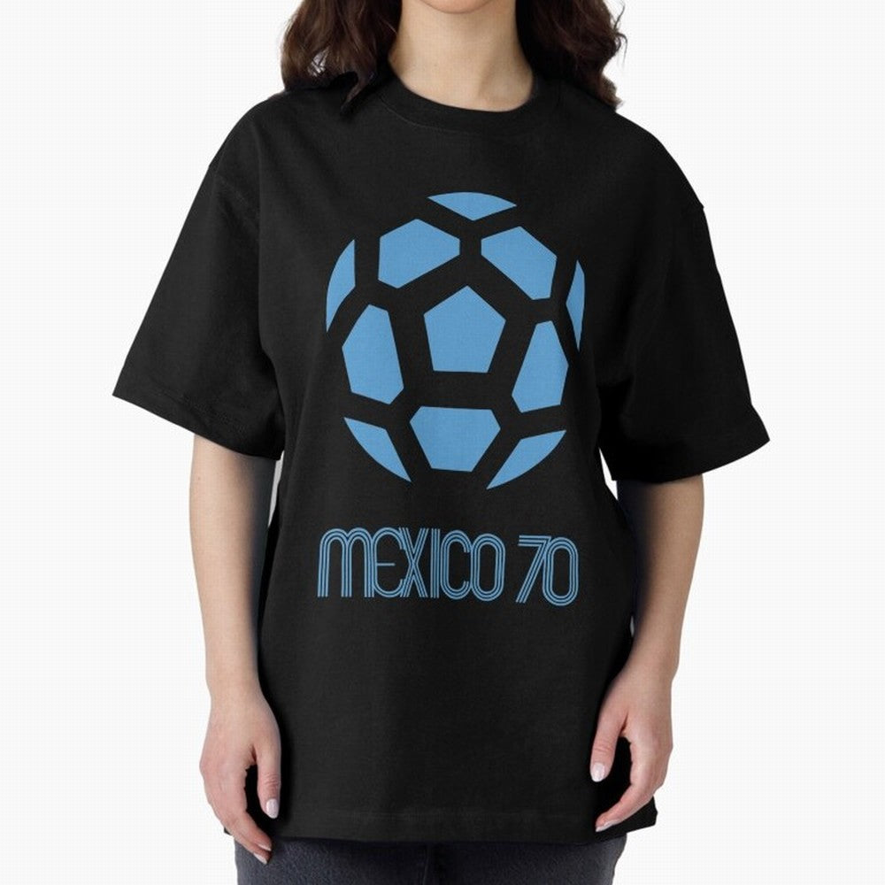 Retro World Cup 70 Logo Oversized T-Shirt Cheer through Every Moment of Global Football Passion for FIFA World Cup 2026, Celebrating Messi, Neymar and Mbappe, France, Fan Favorite Moments, National Team Passion, Big Match Drama and Soccer History;