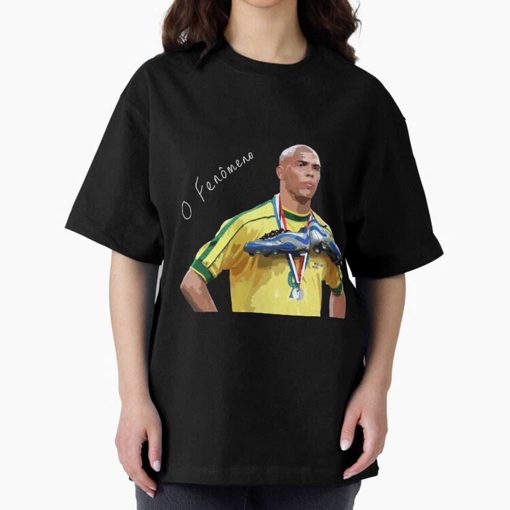 Ronaldo Il Fenomeno Oversized T-Shirt Celebrate Unforgettable Nights in Match Day Hype around FIFA World Cup 2026 USA Canada Mexico, Cristiano Ronaldo, Haaland and CR7, France, Football Festival Excitement, Trophy Ambitions, Country Rivalries and