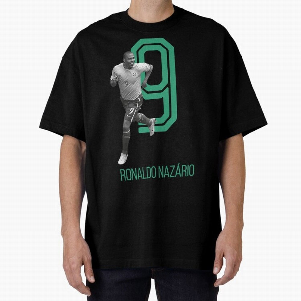 Ronaldo Naz¨¢rio Retro Oversized T-Shirt Back Your Heroes with FIFA World Cup 2026 for Fans of Cristiano Ronaldo, Haaland and CR7 and France, Bringing Stadium Memories, Football Loyalty, International Chants and Championship Tradition; Perfect for
