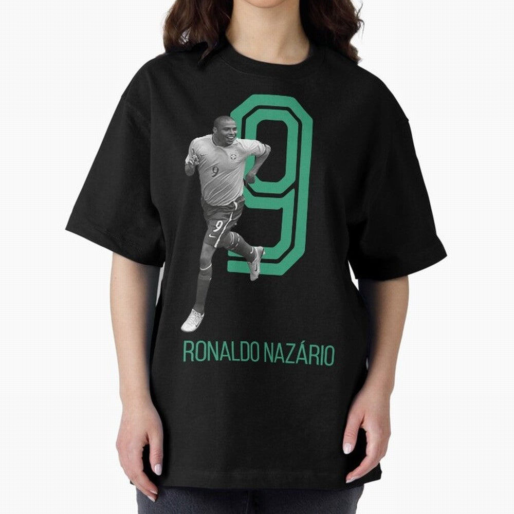 Ronaldo Naz¨¢rio Retro Oversized T-Shirt Back Your Heroes with FIFA World Cup 2026 for Fans of Cristiano Ronaldo, Haaland and CR7 and France, Bringing Stadium Memories, Football Loyalty, International Chants and Championship Tradition; Perfect for