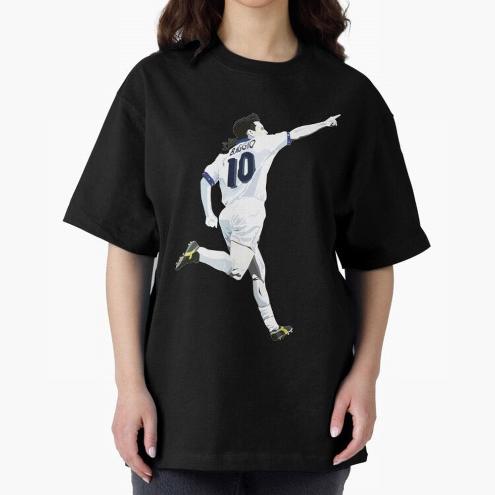 Roberto Baggio - Italy | Mbappe gift Oversized T-Shirt Bring Legendary Rivalry Energy to the FIFA World Cup 2026 Journey through Messi, Neymar and Mbappe Highlights, Argentina and Brazil Pride, Match Day Excitement, Supporter Culture, Golden Goals