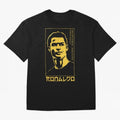 Ronaldo Golden Style Portrait art illustration Oversized T-Shirt Fuel the Hype around FIFA World Cup 2026 USA Canada Mexico Spirit, Made for Brazil, Portugal and Argentina, Messi, Neymar and Mbappe, Supporter Pride, Iconic Celebrations, Legendary