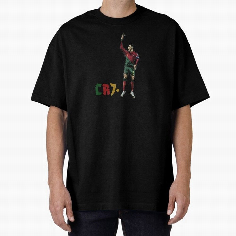 CR7. Oversized T-Shirt Bring Stadium Energy to Global Football Passion for FIFA World Cup 2026, with Haaland and Mbappe, Spain and Netherlands, Champion Mindset, Group Stage Buzz, Knockout Tension and Passionate Fan Culture; Built for Supporters