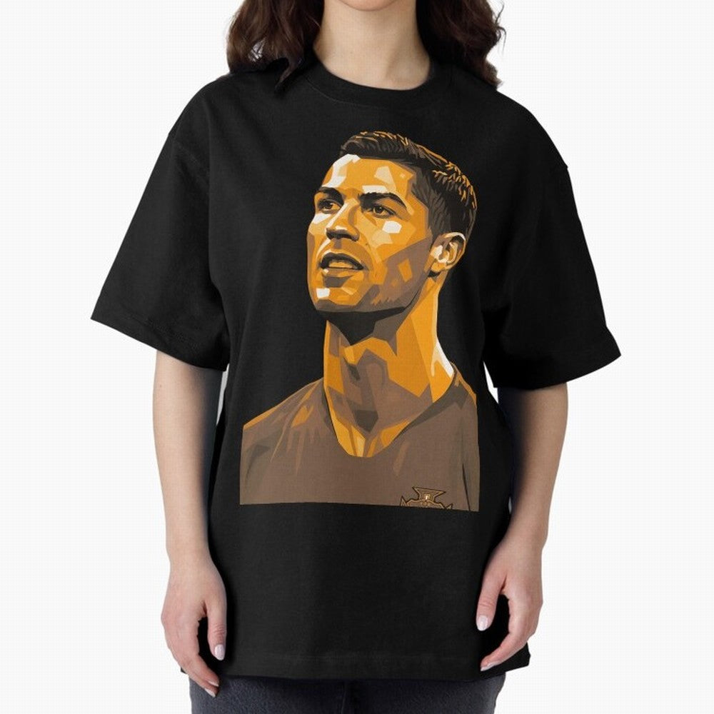 Ronaldo Oversized T-Shirt Make Memories around Global Football Passion for FIFA World Cup 2026 Group Stage, Connected to CR7 and Messi, France, Football Passion, Legendary Performances, Festival Vibes and Supporter Community; Perfect for Supporters
