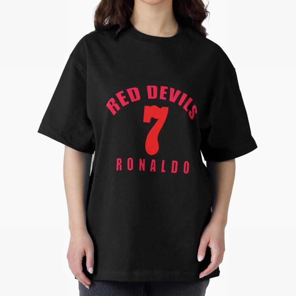 Cristiano Ronaldo Manchester United Oversized T-Shirt Treasure Match Day Hype around FIFA World Cup 2026, Cristiano Ronaldo, Argentina, France and Brazil, Global Supporter Spirit, Legendary Goals, National Colors and Tournament Celebration; Great