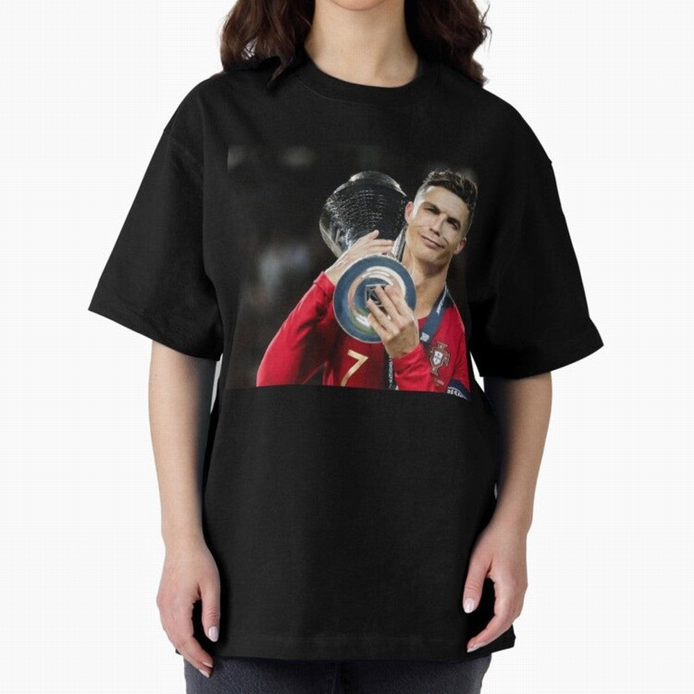 Ronaldo Oversized T-Shirt Join the Countdown to Match Day Hype around FIFA World Cup 2026 Group Stage, Neymar, Haaland and Cristiano Ronaldo, Portugal, Spain and Germany, Goal Celebration Energy, Supporter Heritage, Football Icons and Worldwide