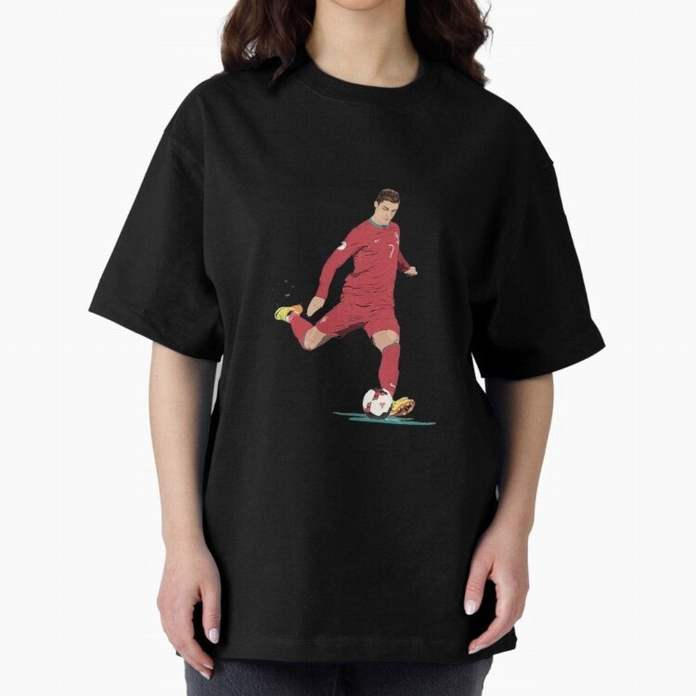 Cristiano ronaldo portugal 2022 Oversized T-Shirt Capture FIFA World Cup 2026 Group Stage Connected to Neymar, Argentina, France and Brazil Energy, Worldwide Fan Energy, Dramatic Goals, Stadium Lights and Championship Celebrations; Ideal for