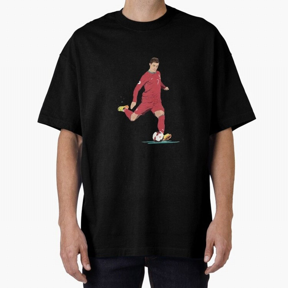 Cristiano ronaldo portugal 2022 Oversized T-Shirt Capture FIFA World Cup 2026 Group Stage Connected to Neymar, Argentina, France and Brazil Energy, Worldwide Fan Energy, Dramatic Goals, Stadium Lights and Championship Celebrations; Ideal for