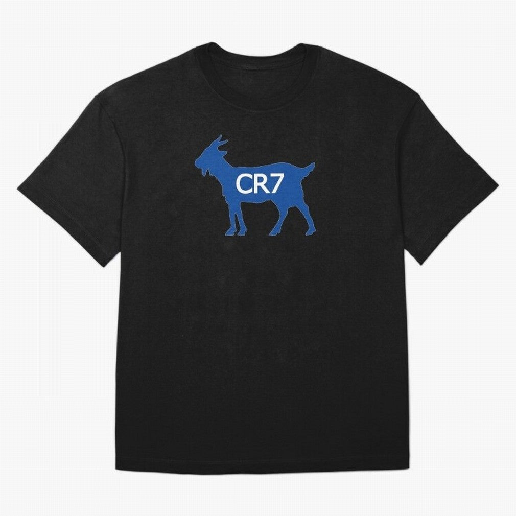 CR7 GOAT Blue Oversized T-Shirt Celebrate the Next Chapter of FIFA World Cup 2026 for Fans of Haaland and France and Portugal, Bringing Retro Football Energy, Iconic Rivalries, Trophy Chase Drama and Stadium Atmosphere; Made for Die Hard