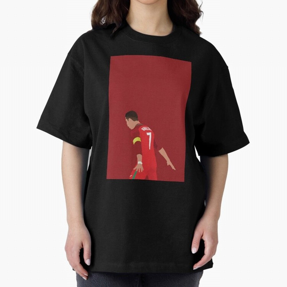 CR7 Oversized T-Shirt Carry National Pride through the FIFA World Cup 2026 Journey through Messi and Cristiano Ronaldo Highlights, Argentina Pride, Vintage Soccer Flavor, Modern Football Stars, National Flags and Final Night Emotion; Great for