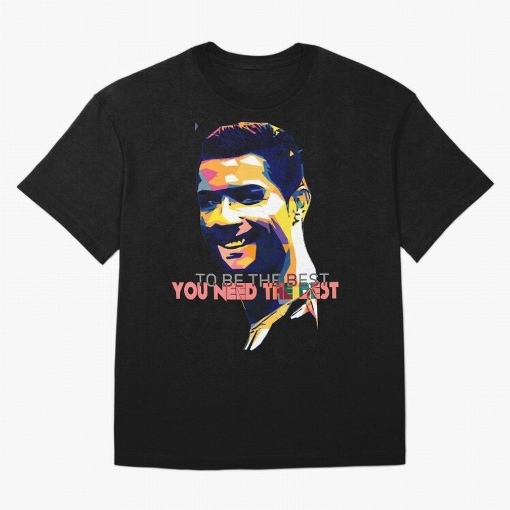 Cristiano Ronaldo To be the best, you need the best Quote Pop art Oversized T-Shirt Celebrate the Stars of FIFA World Cup 2026 Group Stage Spirit, Driven by Netherlands, CR7, Tournament Hype, Historic Matchups, Family Viewing Parties and Global