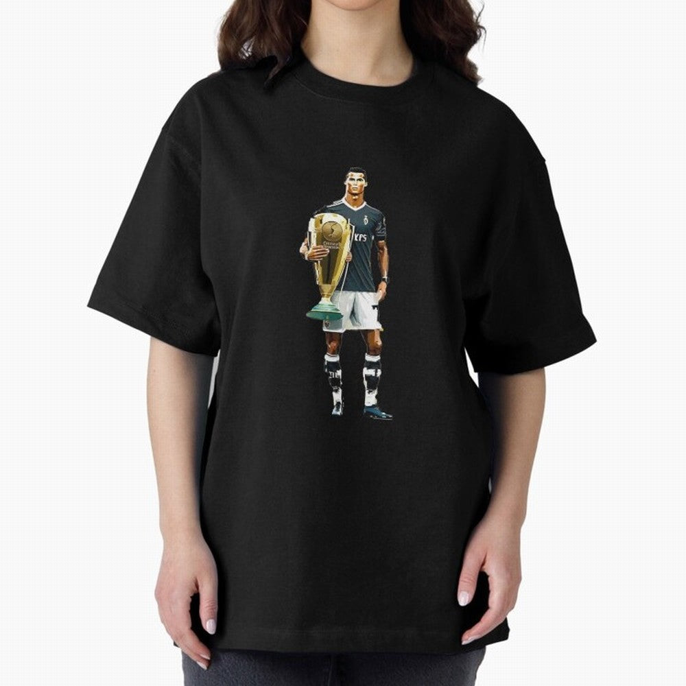 Cristiano Ronaldo CR7 Game Time Pixel Artwork Futbol Soccer Oversized T-Shirt Make Game Day About FIFA World Cup 2026 Group Stage Spirit, Made for France, Messi, Game Day Rituals, Football Legends, Country Pride and the Road to the Final; Perfect