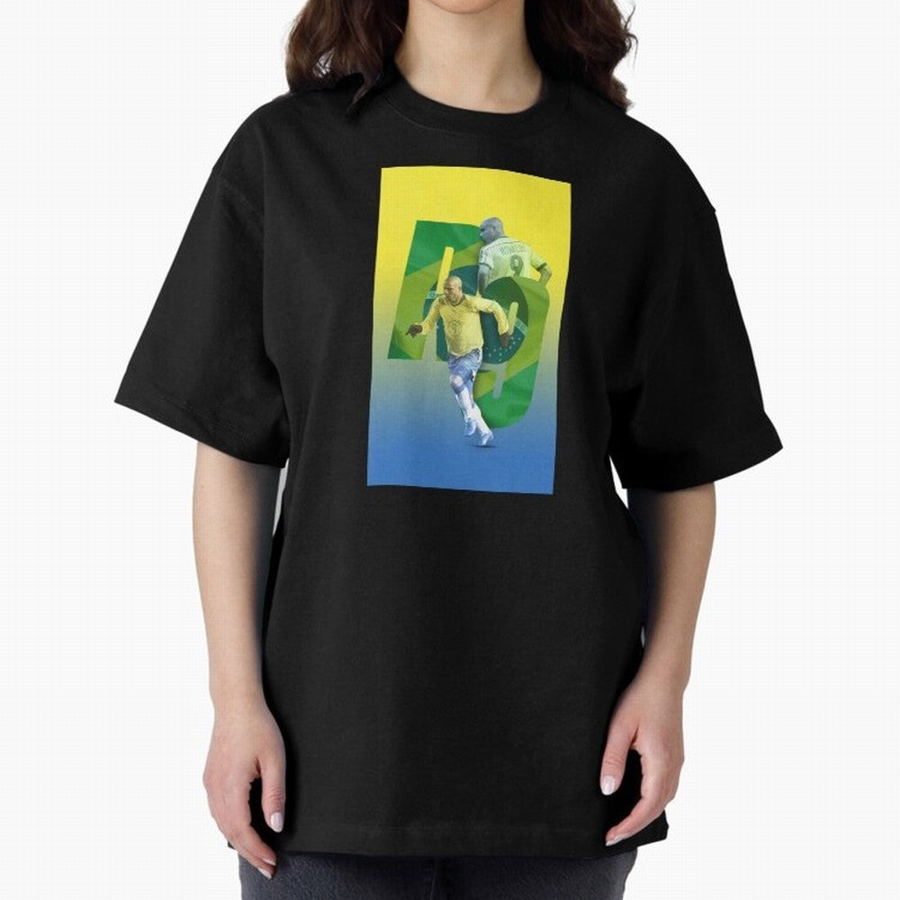 Ronaldo Luis Nazario de Lima Illustration Oversized T-Shirt Celebrate the Next Chapter of FIFA World Cup 2026 USA Canada Mexico Filled with Neymar, Spain Energy, Soccer Culture, Superstar Moments, National Team Dreams and Competitive Fire; Made for