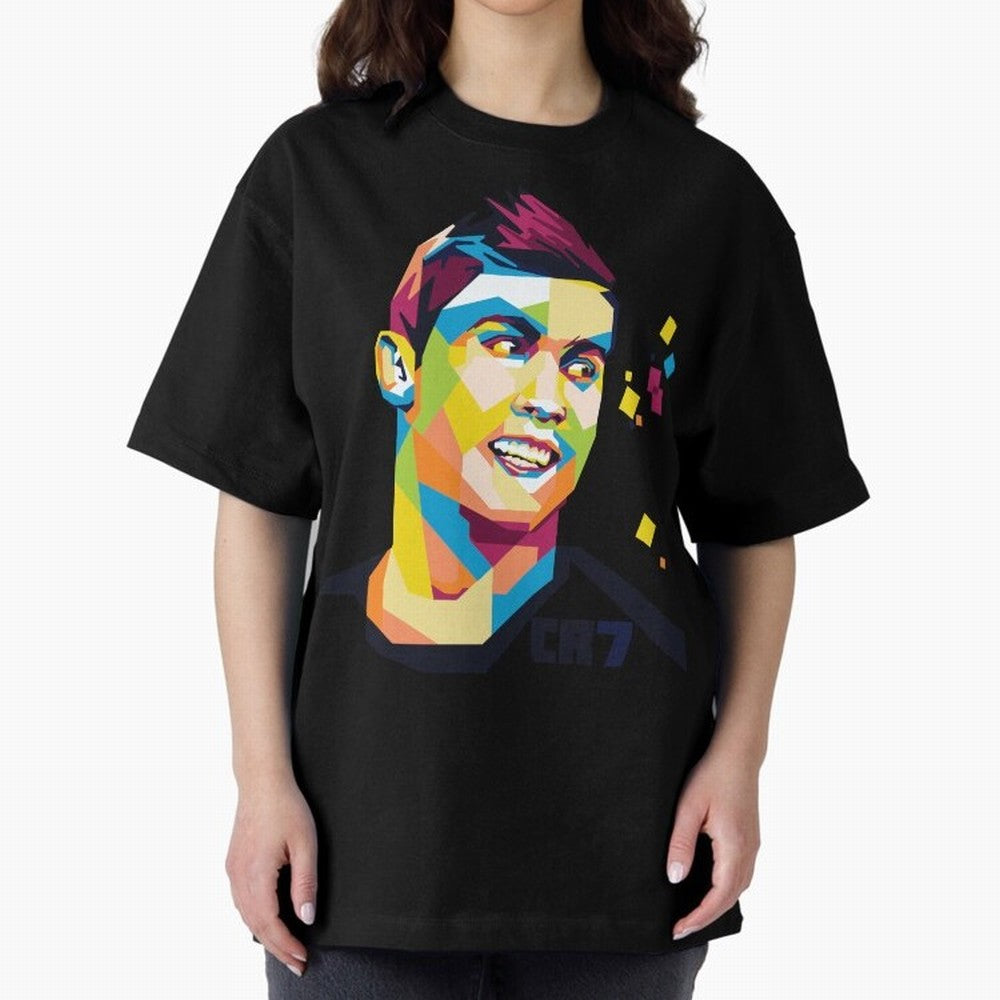 Cristiano Ronaldo Oversized T-Shirt Celebrate Supporters United by Match Day Hype around FIFA World Cup 2026 USA Canada Mexico, Mbappe and Neymar, Spain and Netherlands, Sports Nostalgia, International Competition, Famous Players and Unforgettable