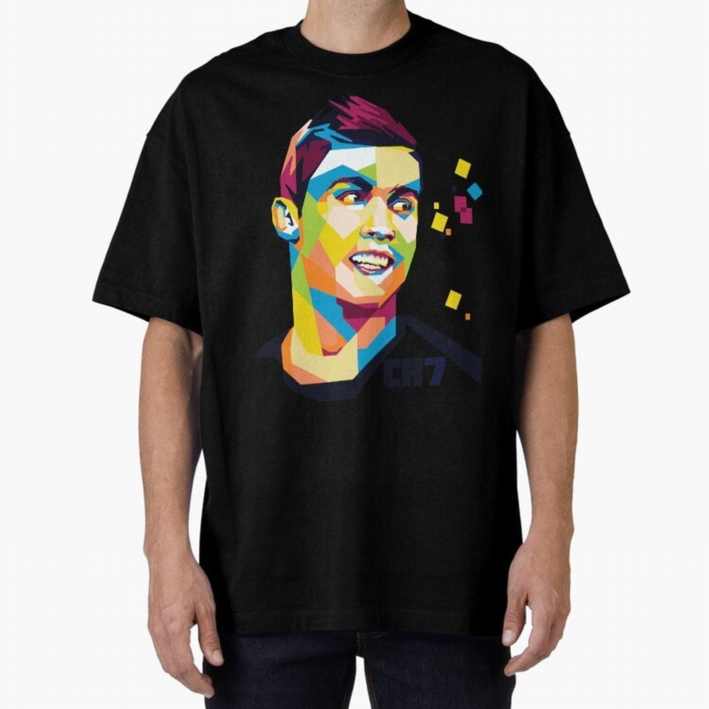 Cristiano Ronaldo Oversized T-Shirt Celebrate Supporters United by Match Day Hype around FIFA World Cup 2026 USA Canada Mexico, Mbappe and Neymar, Spain and Netherlands, Sports Nostalgia, International Competition, Famous Players and Unforgettable