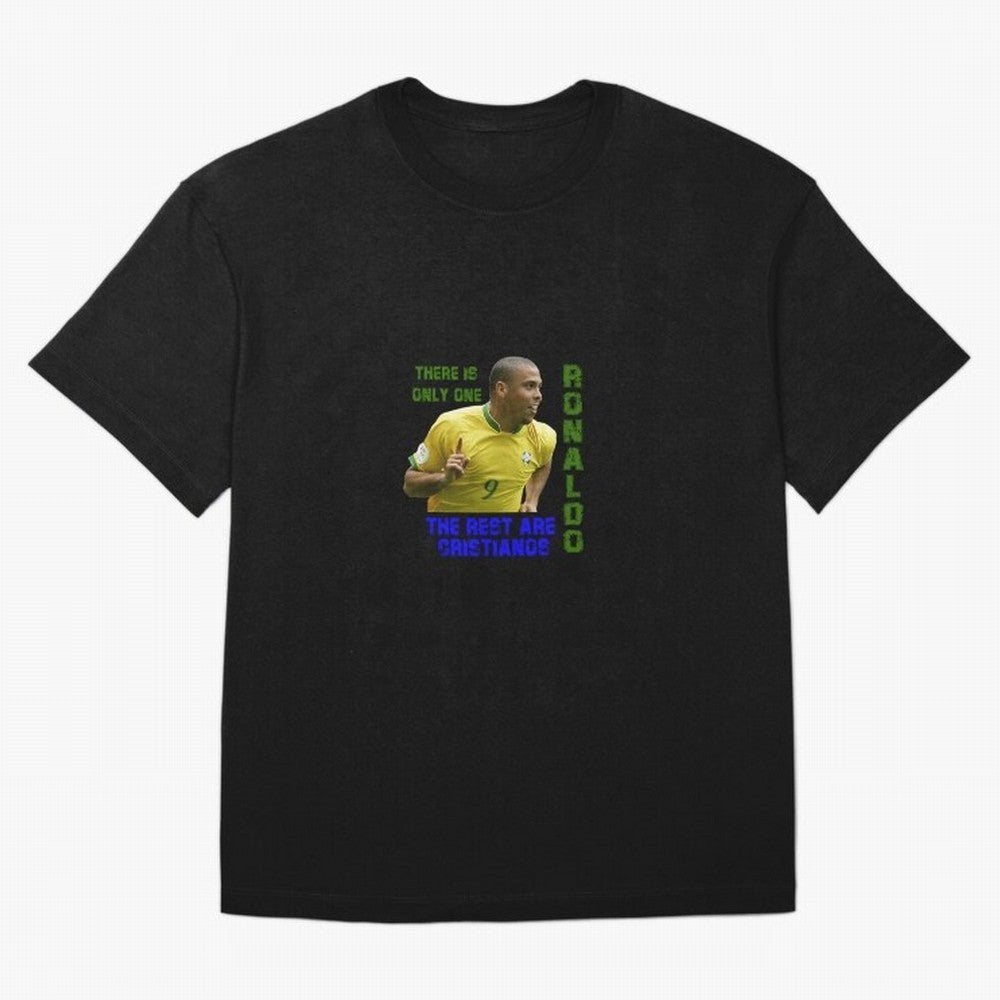 There is only one Ronaldo, the rest are Cristianos - Ronaldo Football Meme Oversized T-Shirt Showcase FIFA World Cup 2026 USA Canada Mexico for Fans of Neymar and Spain, Bringing Championship Spirit, Famous Goals, Roaring Crowds and International