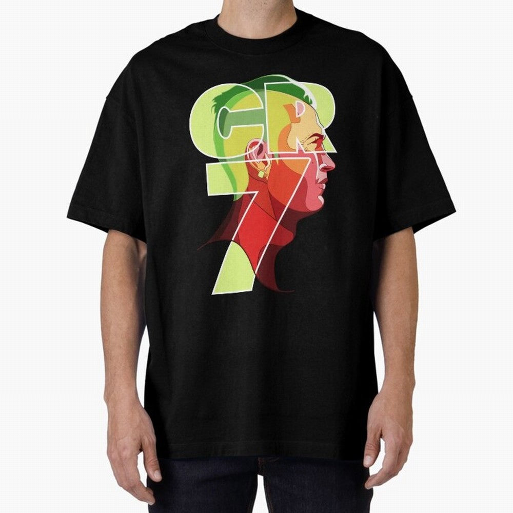 CR7 Football Legend ¨C Cristiano Ronaldo Inspired Design for True Fans Oversized T-Shirt Follow Every Goal of the FIFA World Cup 2026 USA Canada Mexico Journey through Mbappe and Neymar Highlights, Argentina, France and Brazil Pride, Championship
