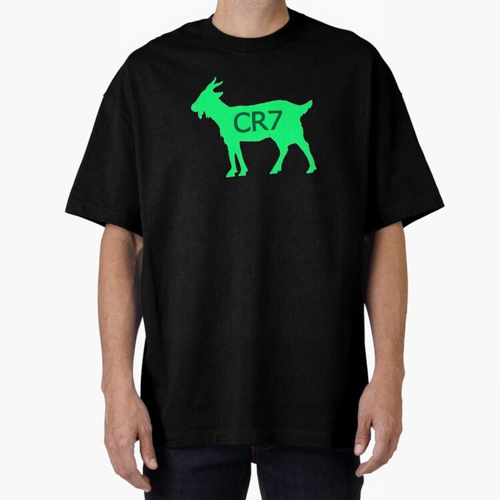 CR7 GOAT Saudi Arabia Green Oversized T-Shirt Relive the Noise and Pride of Global Football Passion for FIFA World Cup 2026 Group Stage, Driven by Haaland and Mbappe, Argentina and Brazil, Match Day Excitement, Supporter Culture, Golden Goals and