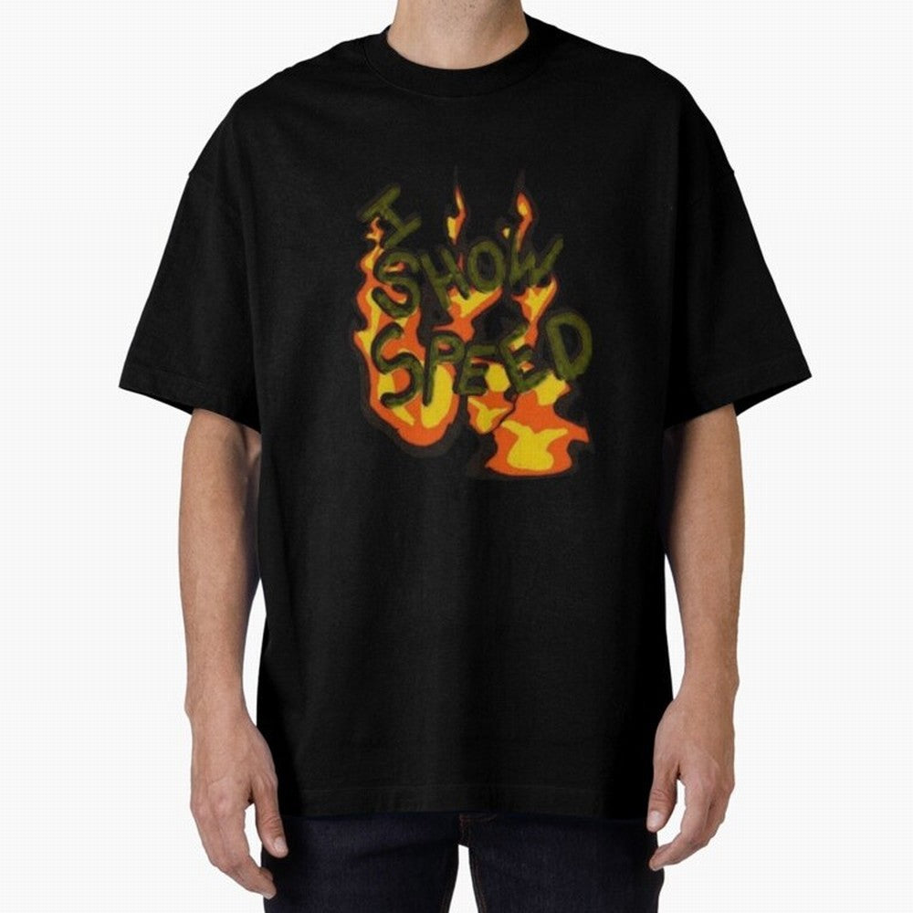ISHOWSPEED MERCH LOGO 2 Oversized T-Shirt Cheer through Every Moment of Match Day Hype around FIFA World Cup 2026, Mbappe, England, Goal Celebration Energy, Supporter Heritage, Football Icons and Worldwide Tournament Joy; Made for Collectors Who