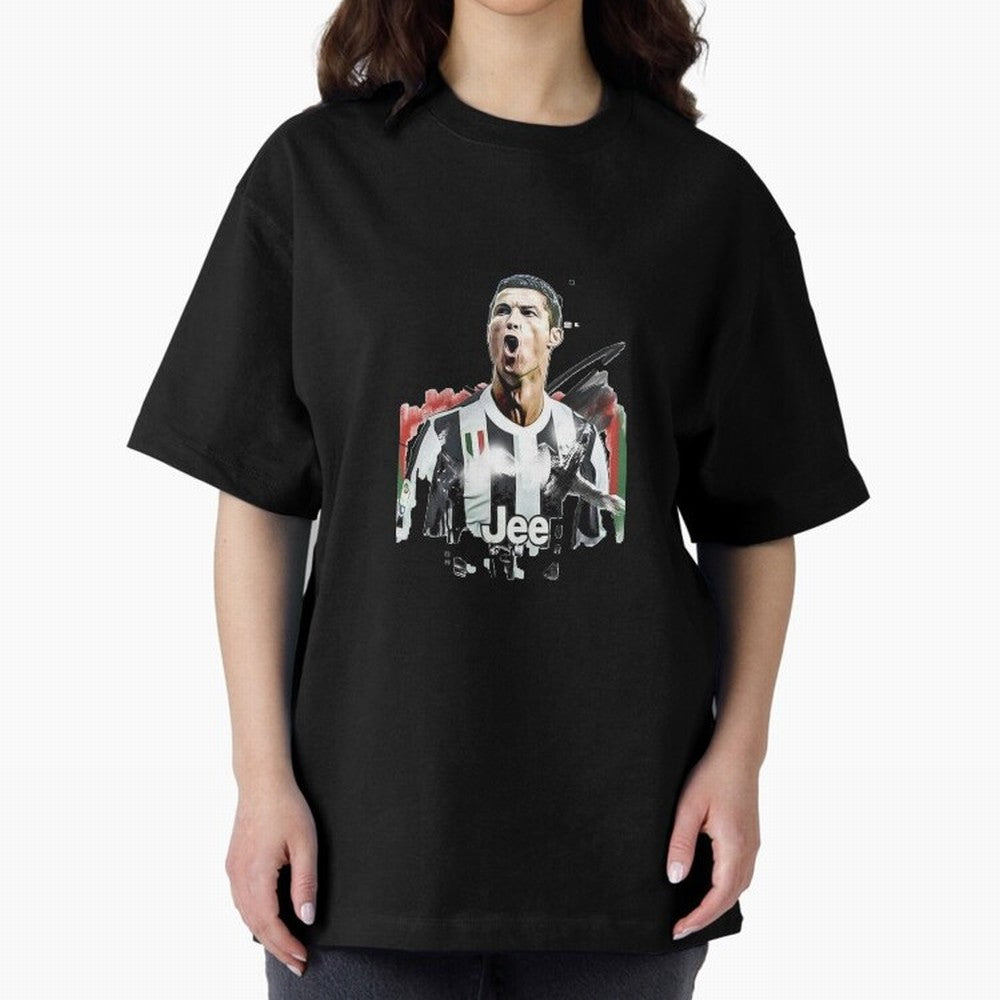 Ronaldo Oversized T-Shirt Keep the Match Day Mood of FIFA World Cup 2026 Group Stage for Fans of Haaland and Portugal, Spain and Germany, Bringing Football Festival Excitement, Trophy Ambitions, Country Rivalries and Star Player Buzz; Perfect for