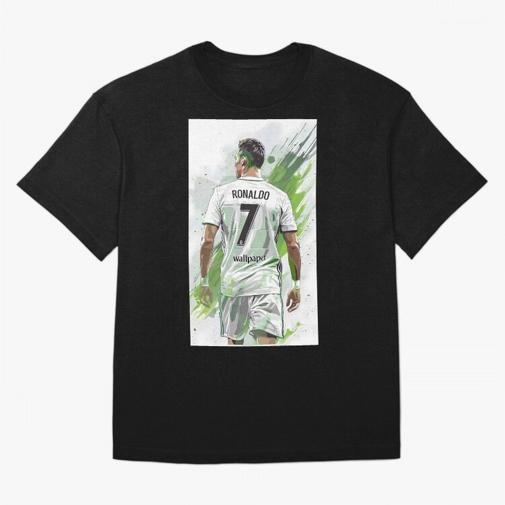 Ronaldo Oversized T-Shirt Share Match Day Hype around FIFA World Cup 2026 USA Canada Mexico, Messi, Neymar and Mbappe, Argentina and Brazil, Sports Nostalgia, International Competition, Famous Players and Unforgettable Victories; Made for Die Hard
