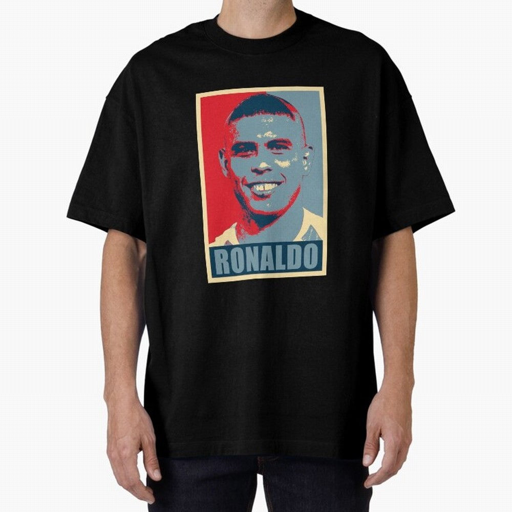 Ronaldo De Lima Hope Oversized T-Shirt Bring a Champion Mindset to Global Football Passion for FIFA World Cup 2026 USA Canada Mexico, Inspired by CR7, England and Germany, Championship Spirit, Famous Goals, Roaring Crowds and International Football