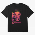 Cristiano Ronaldo Glow in the Dark Oversized T-Shirt Relive Legendary Nights from FIFA World Cup 2026 Featuring Haaland and Mbappe, Portugal Energy, Vintage Soccer Flavor, Modern Football Stars, National Flags and Final Night Emotion; Ideal for