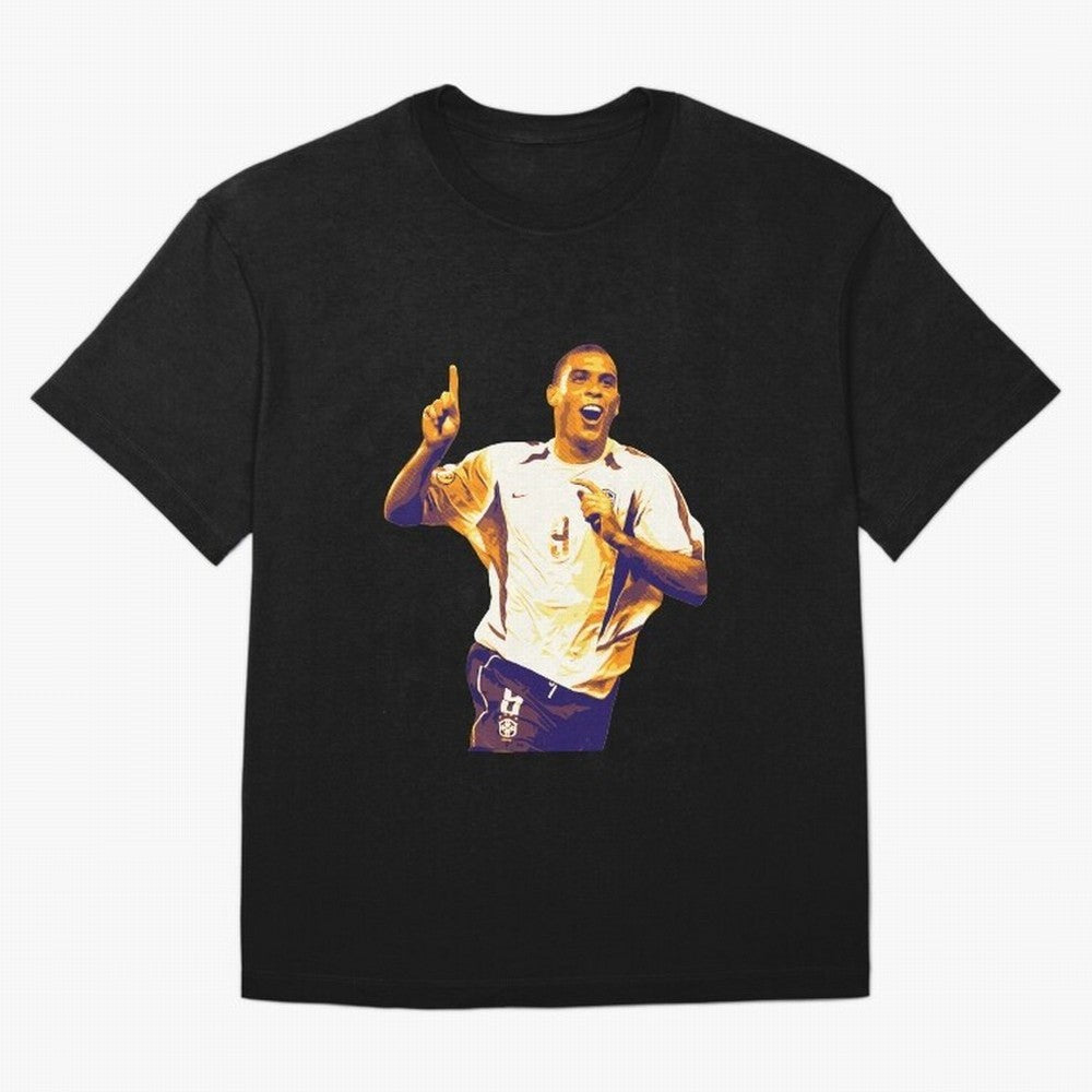 Ronaldo Naz¨¢rio brazil team Oversized T-Shirt Capture Stadium Memories from Global Football Passion for FIFA World Cup 2026 Group Stage, Made for Messi and Cristiano Ronaldo, France, Match Day Excitement, Supporter Culture, Golden Goals and Global