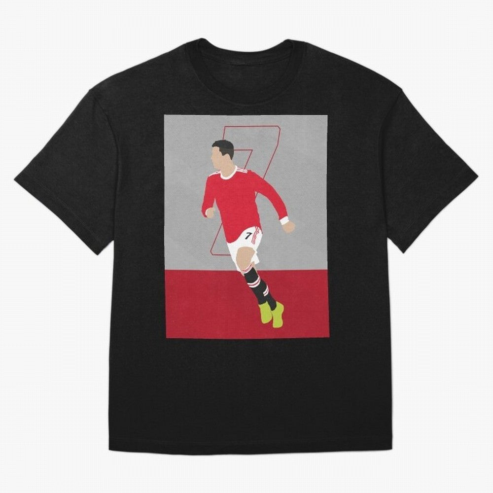 Cristiano Ronaldo 2021/22 Illustration Oversized T-Shirt Make the Season About Global Football Passion for FIFA World Cup 2026 Group Stage, Driven by Cristiano Ronaldo, Netherlands, Championship Spirit, Famous Goals, Roaring Crowds and