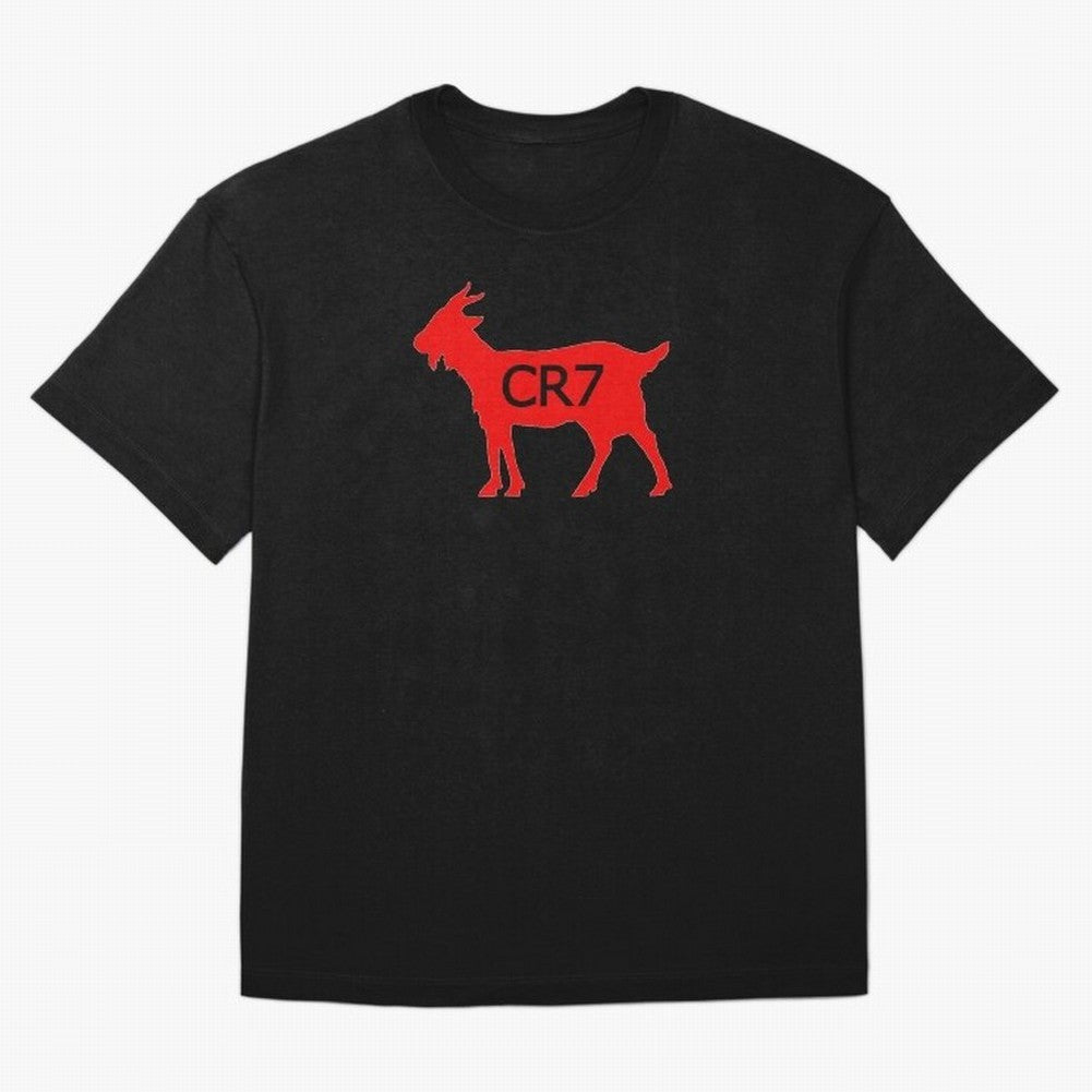 CR7 GOAT Red Oversized T-Shirt Wear the Spirit of Match Day Hype around FIFA World Cup 2026, CR7 and Messi, England, France and Netherlands, Stadium Memories, Football Loyalty, International Chants and Championship Tradition; Perfect for People Who