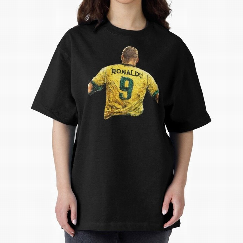 Brazilian Football Legend No.9 Vintage Streetwear Design Oversized T-Shirt Join the Countdown to FIFA World Cup 2026 Group Stage Featuring Messi, Argentina and Brazil Energy, Supporter Pride, Iconic Celebrations, Legendary Names and Global Match