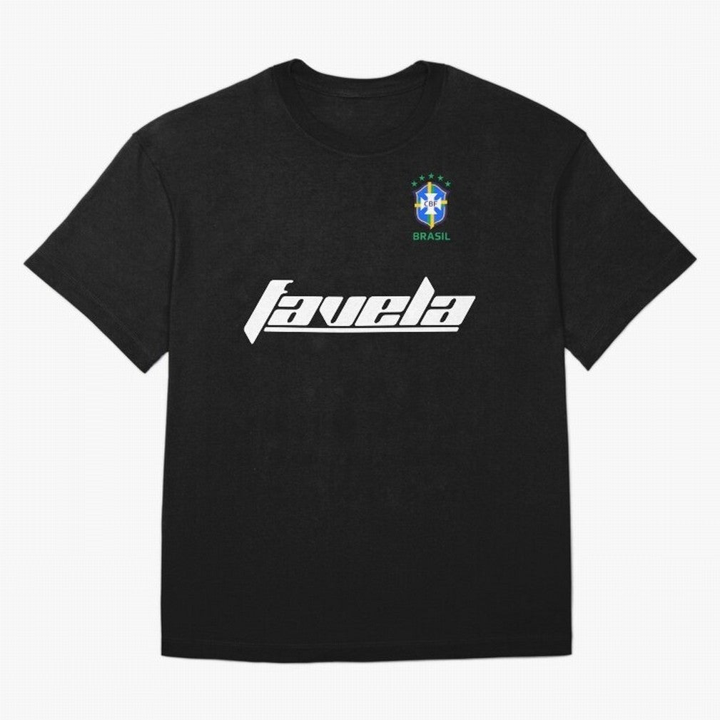 Brasil CBF WorldCup Favela Oversized T-Shirt Celebrate the Stars of Global Football Passion for FIFA World Cup 2026, Filled with CR7 and Messi, England, France and Netherlands, Supporter Pride, Iconic Celebrations, Legendary Names and Global Match