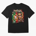 PORTUGAL FOOTBALL TEAM Oversized T-Shirt Keep the Match Day Mood of Global Football Passion for FIFA World Cup 2026 USA Canada Mexico, Featuring Messi, England and Germany, Soccer Culture, Superstar Moments, National Team Dreams and Competitive