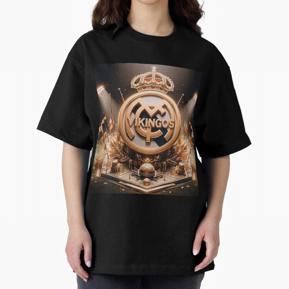 Vikings Oversized T-Shirt Relive Legendary Nights from FIFA World Cup 2026 for Fans of Cristiano Ronaldo and Brazil, Portugal and Argentina, Bringing Sports Nostalgia, International Competition, Famous Players and Unforgettable Victories; Ideal for