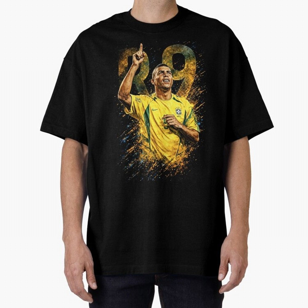R9 Ronaldo Football Legend Oversized T-Shirt Step into FIFA World Cup 2026 Capturing Messi, CR7 and Mbappe, England and Germany Energy, Soccer Culture, Superstar Moments, National Team Dreams and Competitive Fire; Ideal for Passionate Fans Who Love